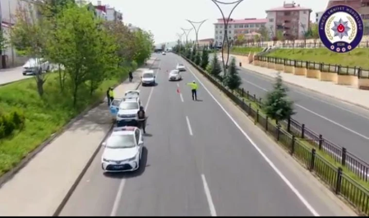 Bingöl'de Trafik Güvenliği İçin Dron Destekli Denetimler Devam Ediyor!