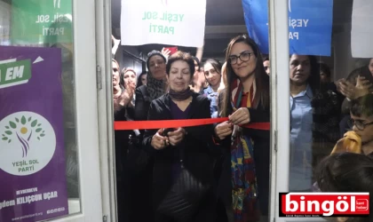 Yeşil sol parti'nin kadın seçim bürosu açıldı