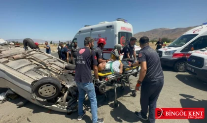 Bingöl-Elazığ yolunda feci kaza: 1 ölü, 4 yaralı