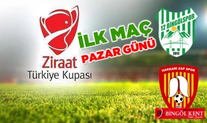 12 Bingölspor Ziraat Kupasında ilk maçına çıkıyor
