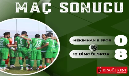 12 Bingölspor'dan gol şov: 8-0
