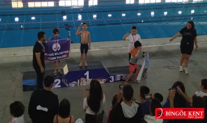 Ulusal Gelişim Yüzme Yarışları'na Bingöl damgası