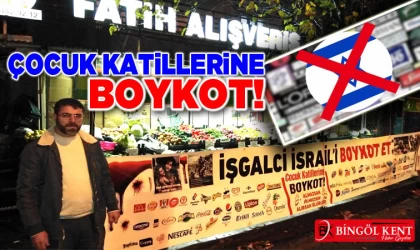 Bingöl'de esnafın İsrail boykotu!