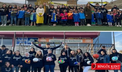 Genç Fenerbahçelilerden Servi YBO’ya spor malzemesi desteği